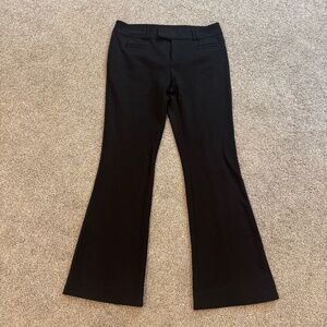 INC Wide Leg Banded Trousers, Black, EUC, 6, Ponte Knit